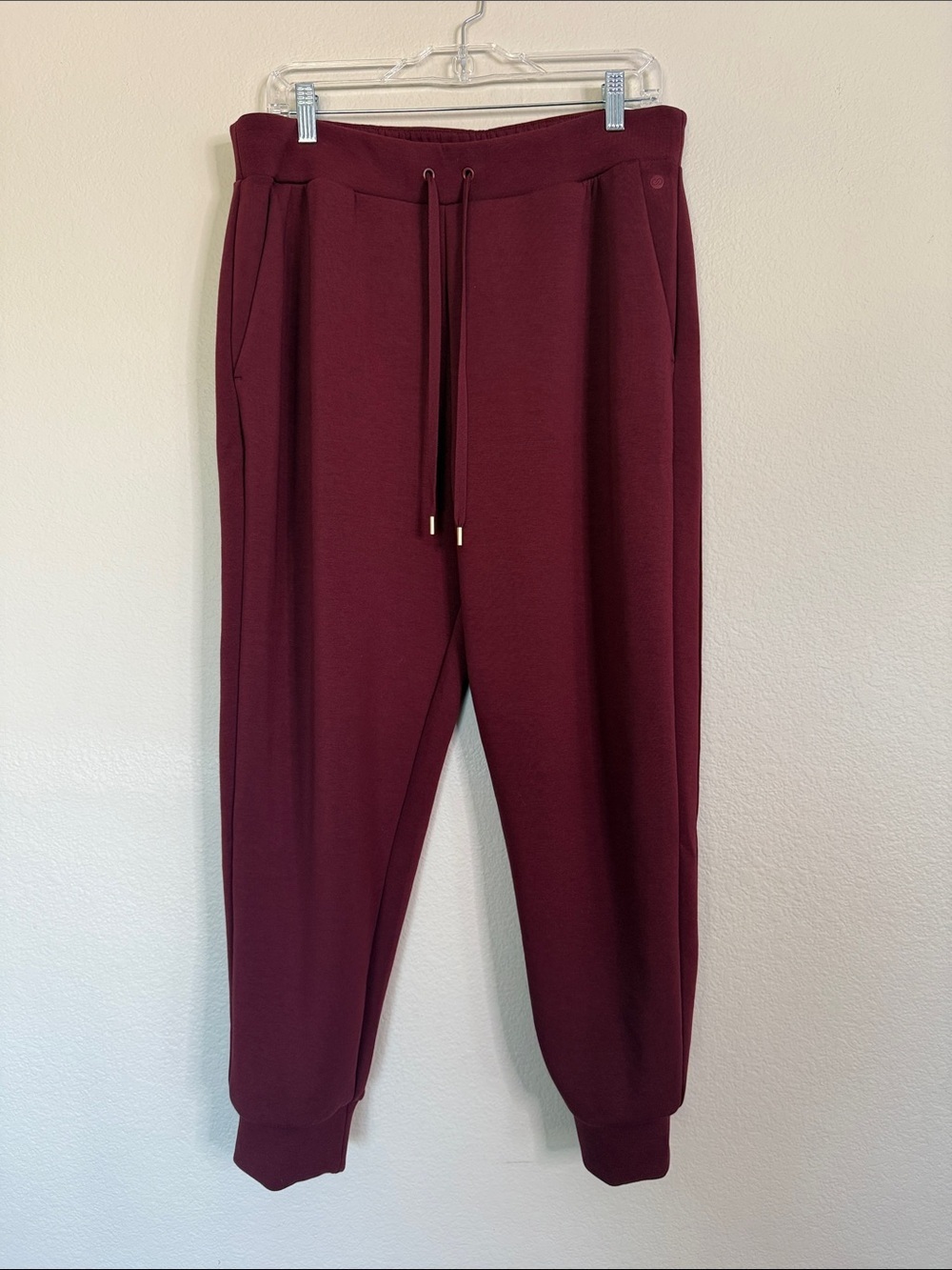 CALIA soft scuba high-rise jogger Merlot size large NWT - Picture 2 of 7